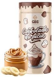 Czekolada do picia GBS [250g], smak: MASŁO ORZECHOWE Z BANANEM