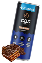 GBS Caffe Latte o smaku WAFELEK CZEKOLADOWY [250 ml] - napój kawowy w puszce