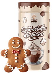 Czekolada do picia GBS [250g], smak: MASŁO ORZECHOWE Z BANANEM