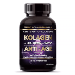 Kolagen tabletki + hialuron +wit C ANTI-AGE 60 tab