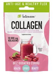 Kolagen o smaku rabarbarowym + kwas hialuronowy - saszetka