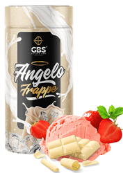 Kawa GBS Angelo FRAPPE rozpuszczalna 150g, smak: LODY BIAŁA CZEKOLADA Z TRUSKAWKĄ